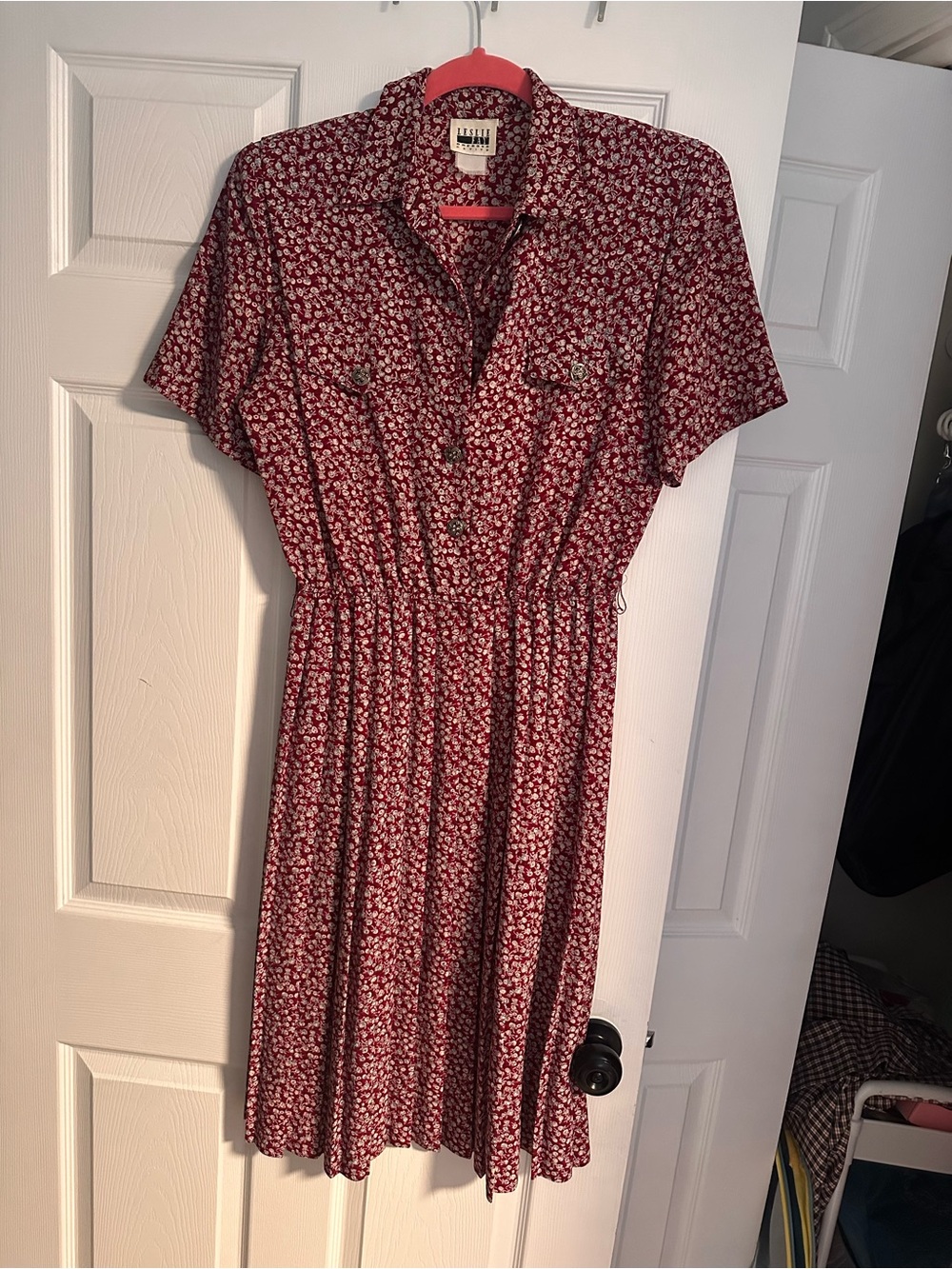 Vintage floral Leslie Fay dress